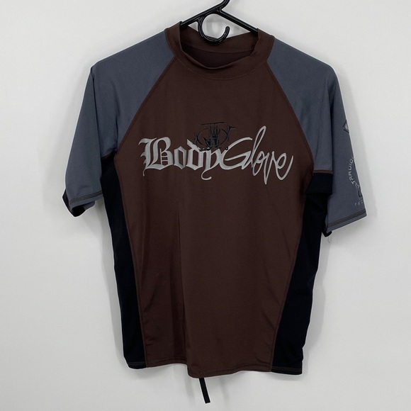 Body Glove Black and Brown Rash Guard - Picture 1 of 9